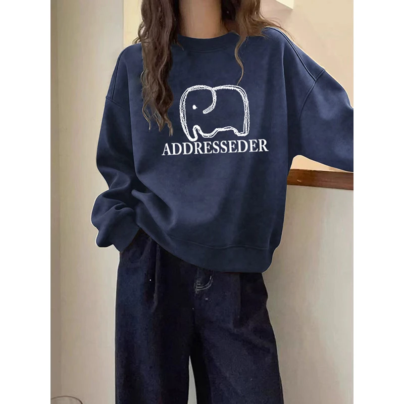 美式复古扎染圆领卫衣女2025秋冬新款加绒加厚宽松保暖时尚上衣潮