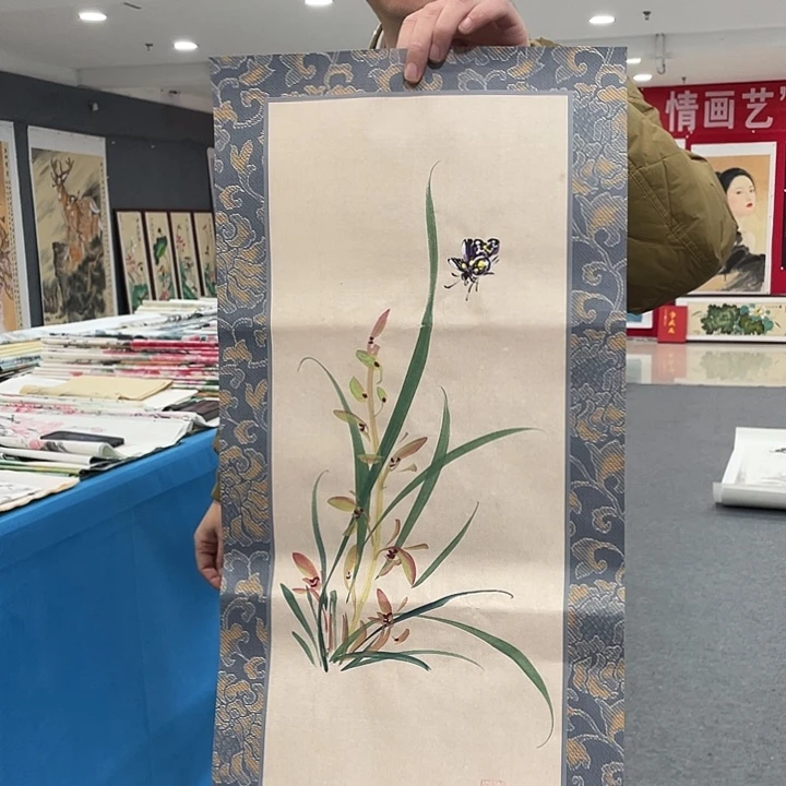 国画今天上午国画作品展示