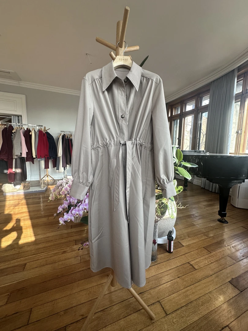 SENSE 25年 法式长款风衣外套