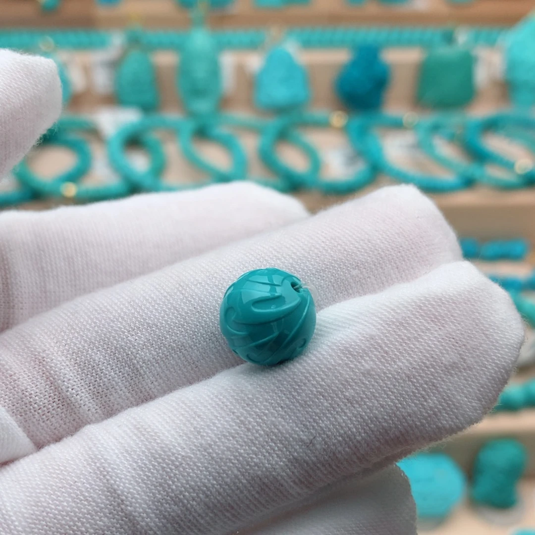 绿松石未镶嵌珠宝奇石11mm