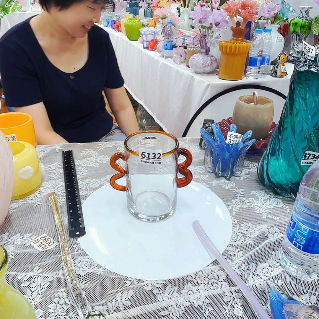 琉璃花瓶摆件工艺品6132