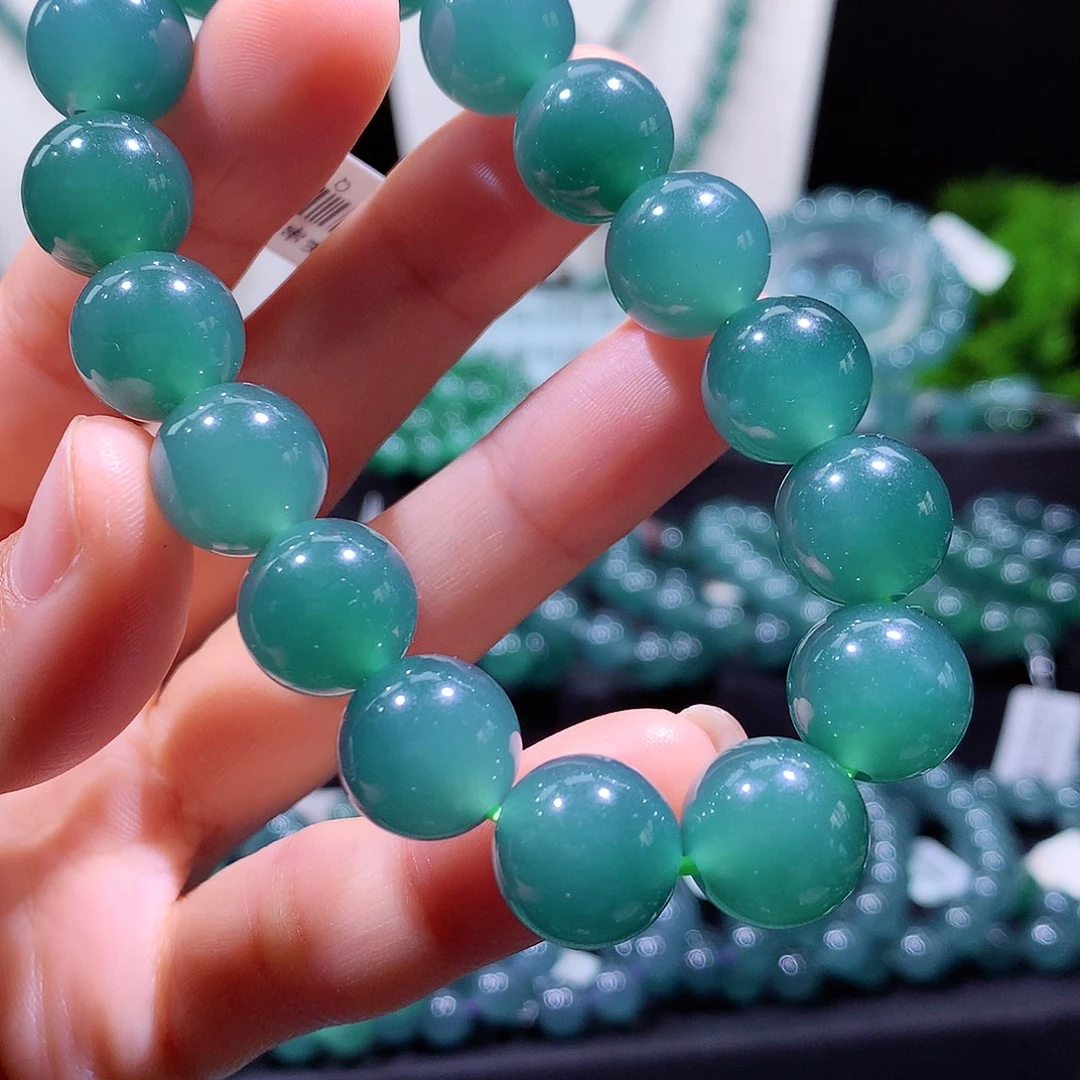 翡翠未镶嵌手链天然a货翡翠手串13mm