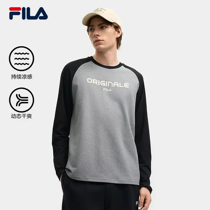 Fila/斐乐2025新款中性风运动休闲凉感速干内搭长袖F11M539204F