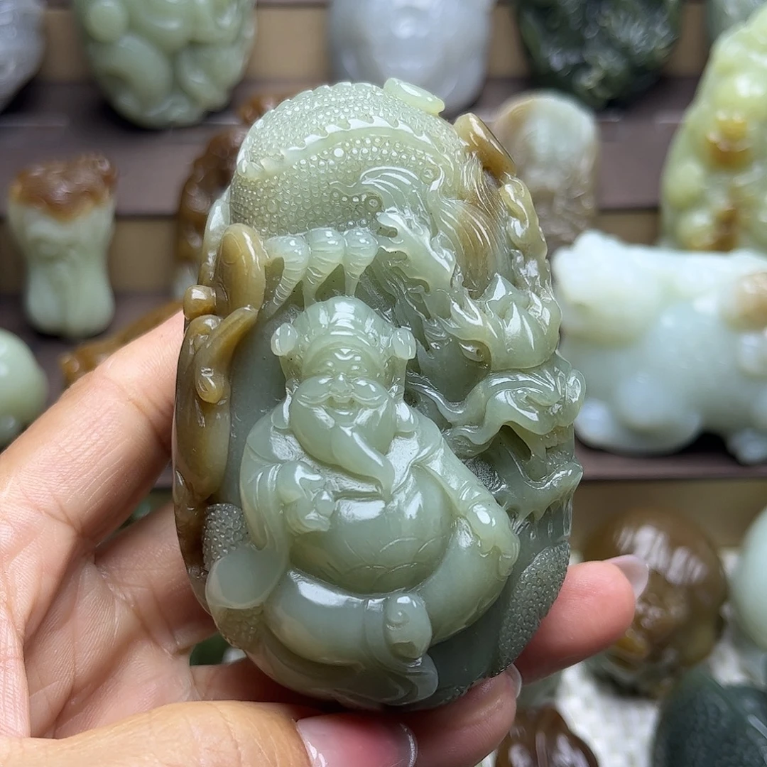 和田玉未镶嵌挂件