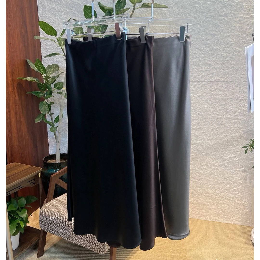 Mozch  醋S超丝滑冰凉显瘦女神高端鱼尾半身裙 【长82】154