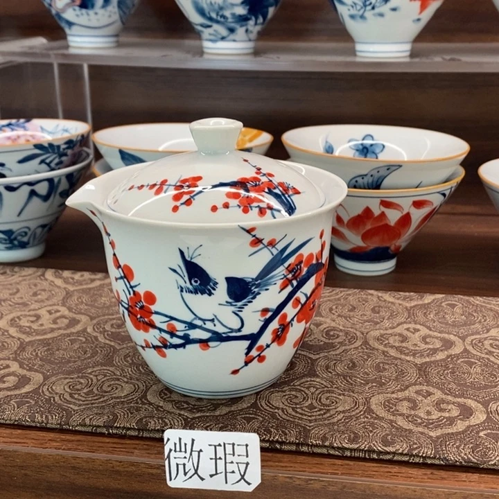 釉下老陶泥手工绘制