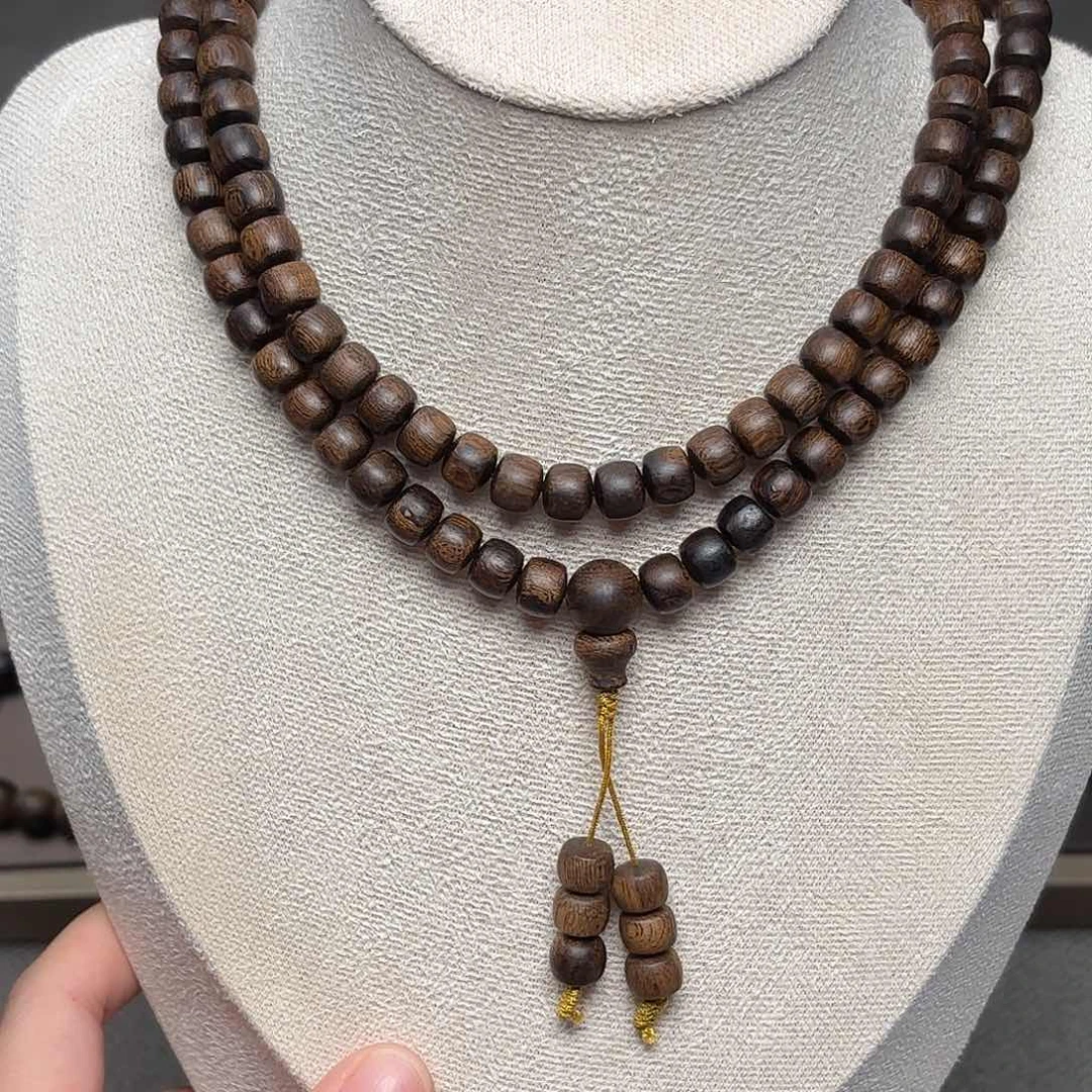 沉香手串越南瘤疤富森红土6✖️8✖️108