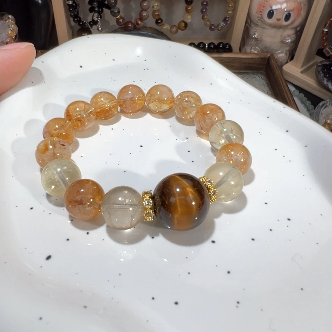 水晶手绳未镶嵌黄塔晶