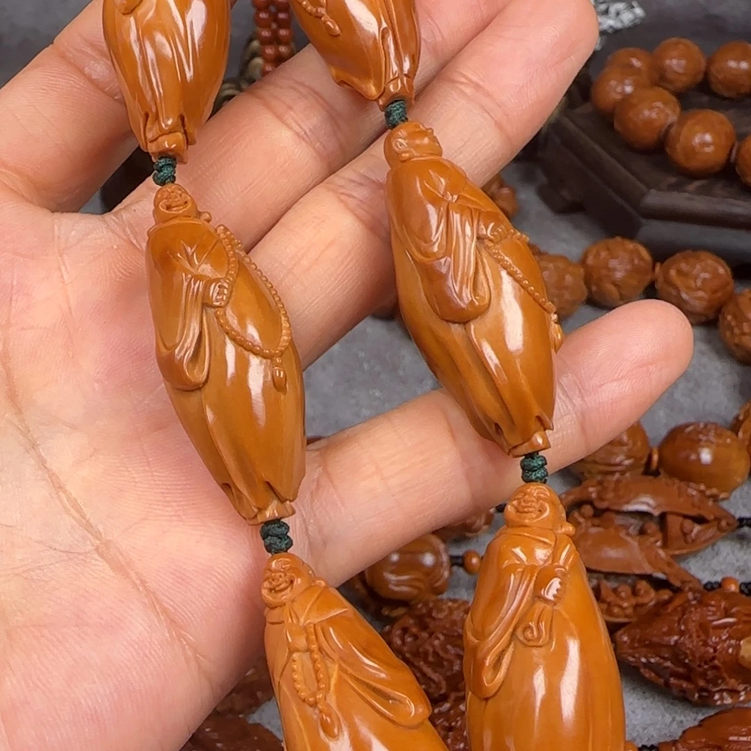 橄榄核吊坠油核六合弥勒