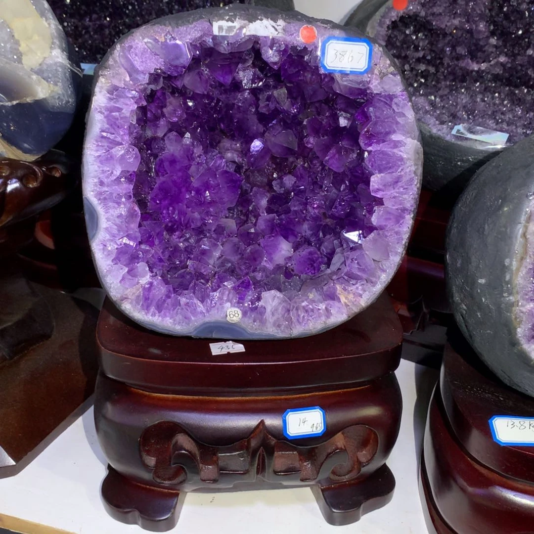 未镶嵌紫晶大型摆件（非配饰）月