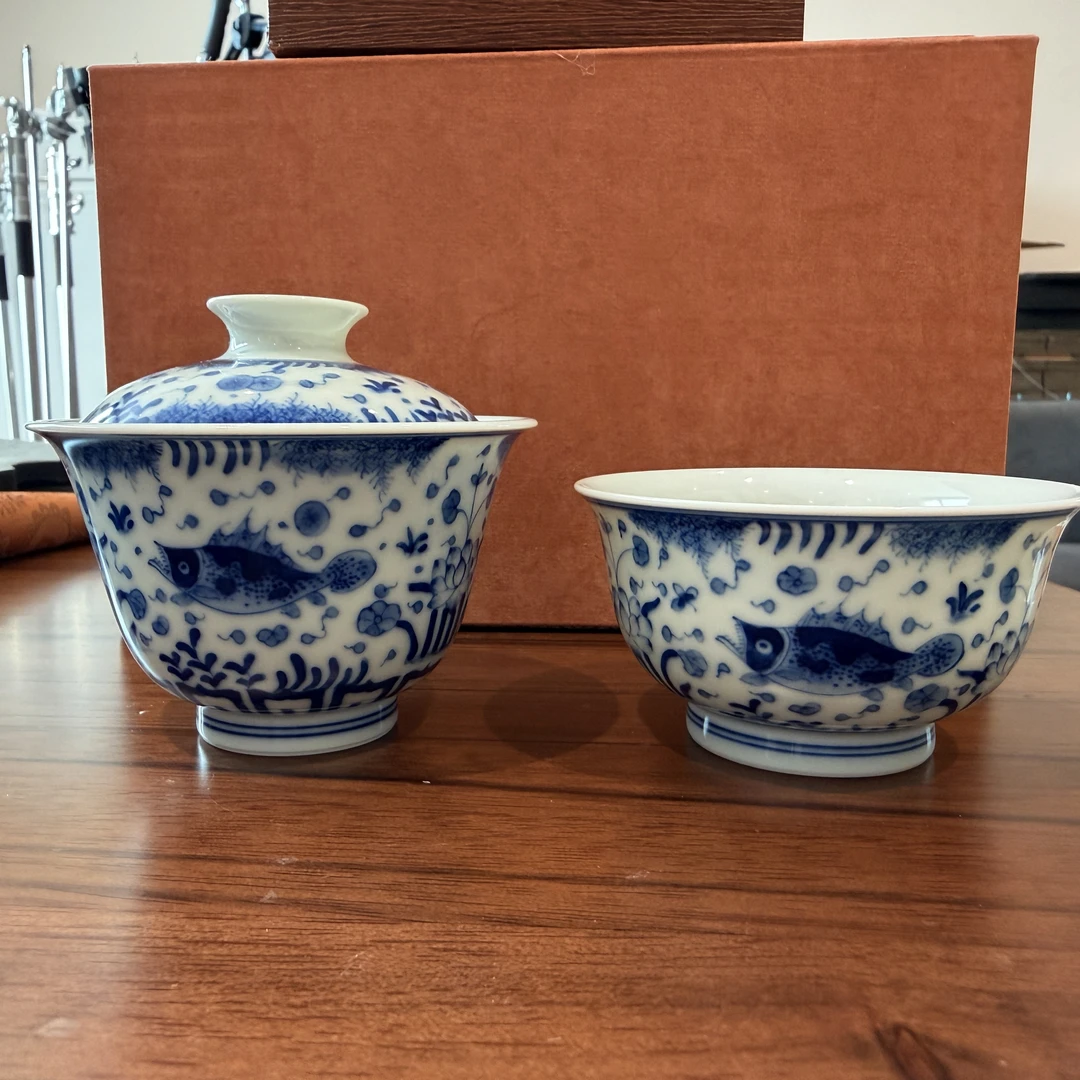 景德镇青花鱼藻纹系列