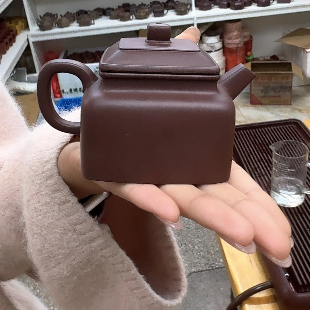 紫砂茶壶紫砂壶四方德钟160cc