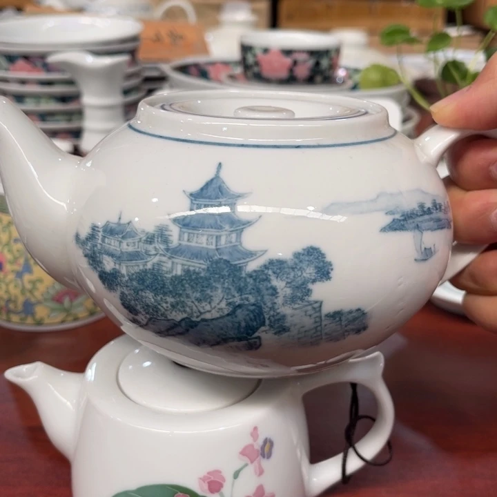 醴陵釉下高温茶壶 群力80 微瑕一*亲