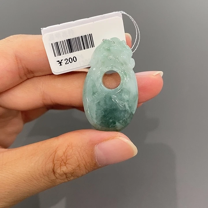 颈饰未镶嵌翡翠福东眼前