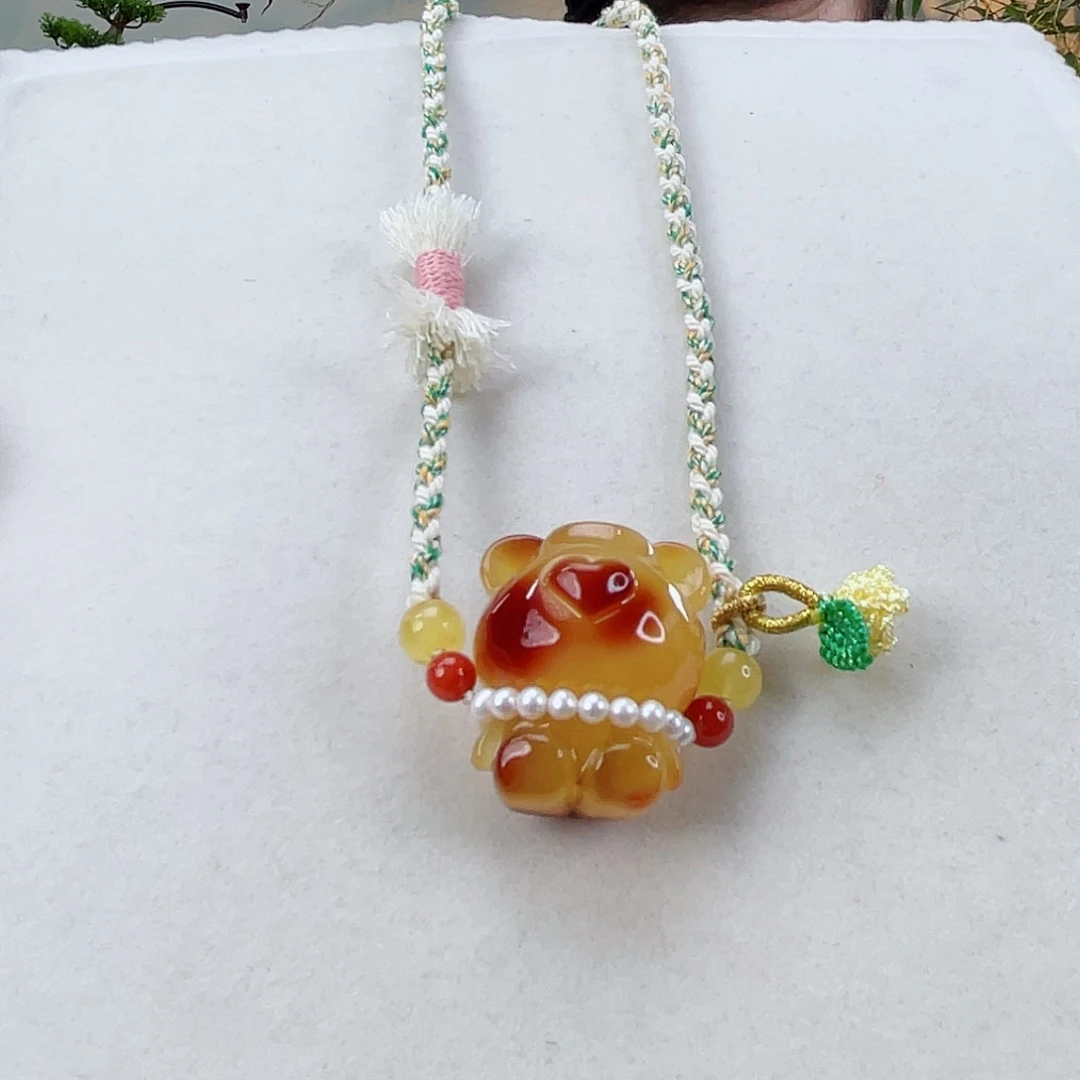 蜜蜡颈饰未镶嵌蜜蜡