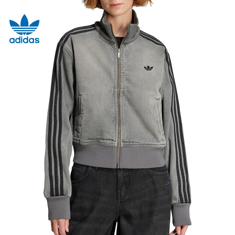 Adidas阿迪达斯三叶草女子运动休闲夹克外套JY2564