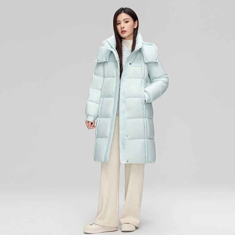 【雪中飞】新款泡芙冬季时尚女士中长款加厚羽绒服外套X40147152F