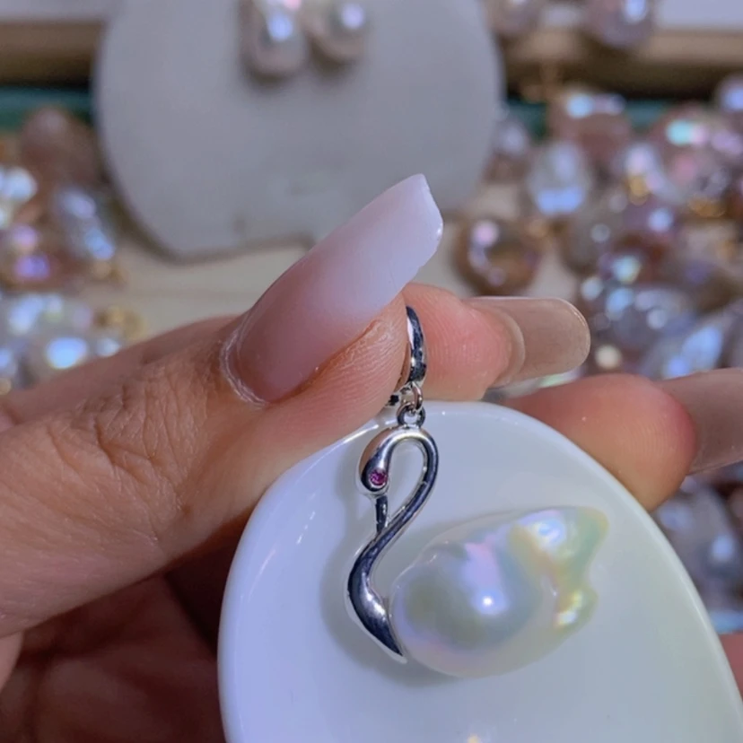 【闪购商品】淡水珍珠天然珍珠（微瑕）合金