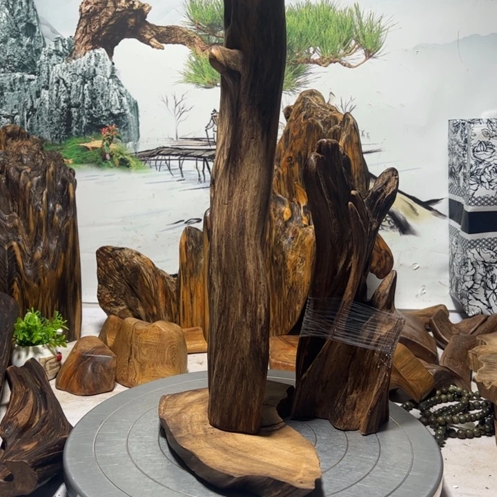 充***桩木一物一拍风化摆件160元