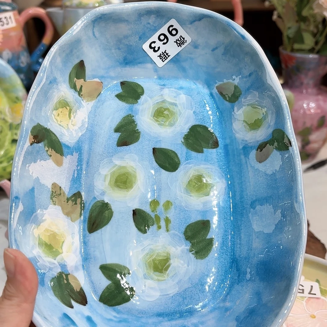 景德镇手绘高温釉下彩陶瓷茶具