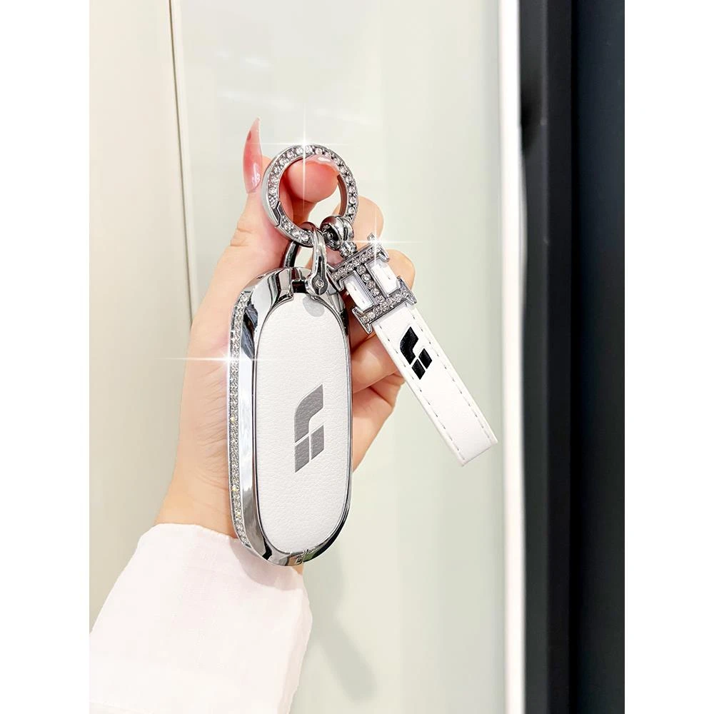 专用24款理想L7钥匙套新L9汽车L6理想one全包L8壳mage扣女款真皮