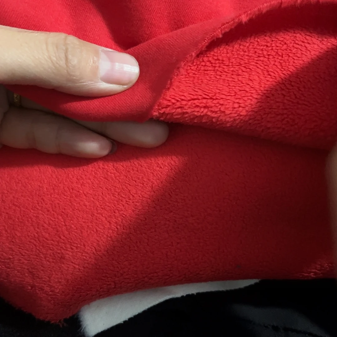 大红色奥利绒1米长带螺纹手