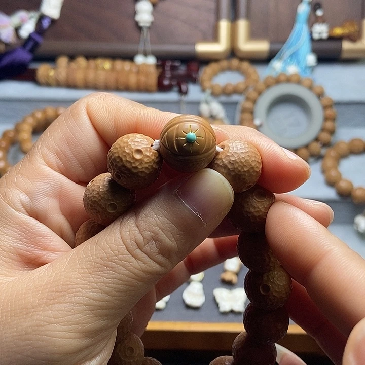 手串桃核张*饭一眼万年