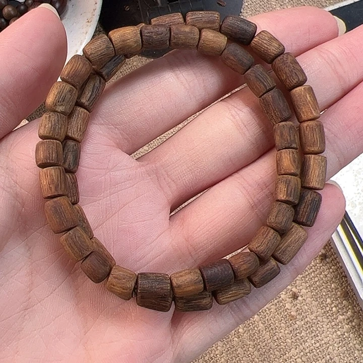 手串沉香沉水桶珠单圈5克E025多样性发一