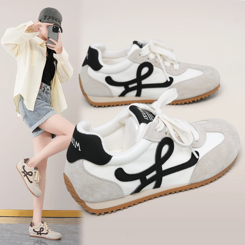 德训鞋女2025超火秋季阿甘鞋女士运动鞋时尚百搭休闲鞋