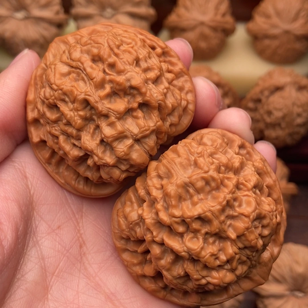 文玩核桃把件精品大官帽48