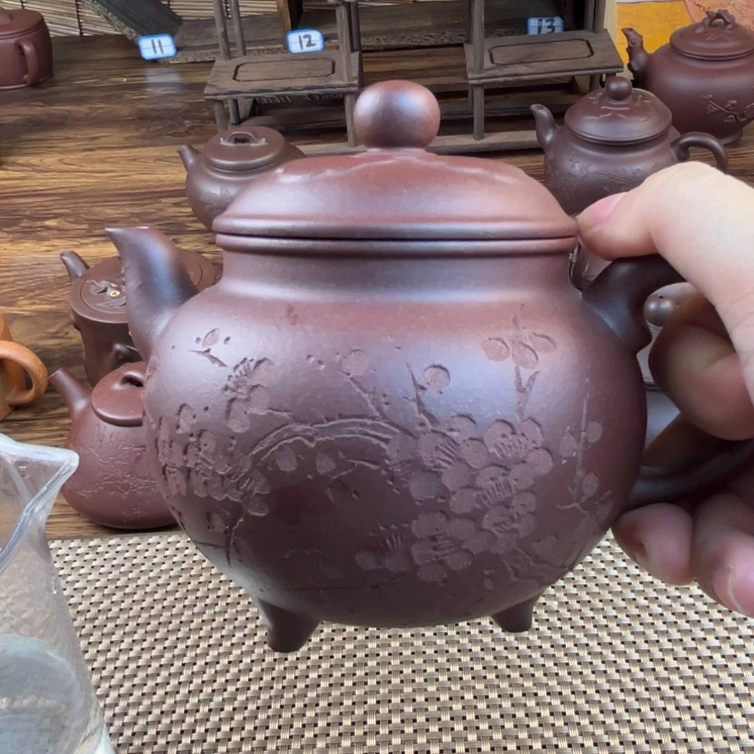 此***在茶壶紫砂手工制作工艺精湛