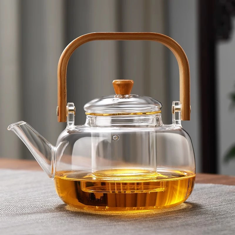 围炉煮茶玻璃养生壶耐高温玻璃提梁泡茶壶家用电陶炉茶壶茶具大号