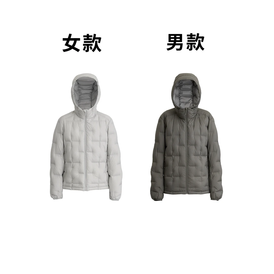 【大C严选】北欧单！男女款户外保暖700蓬白鹅绒连帽羽绒款~