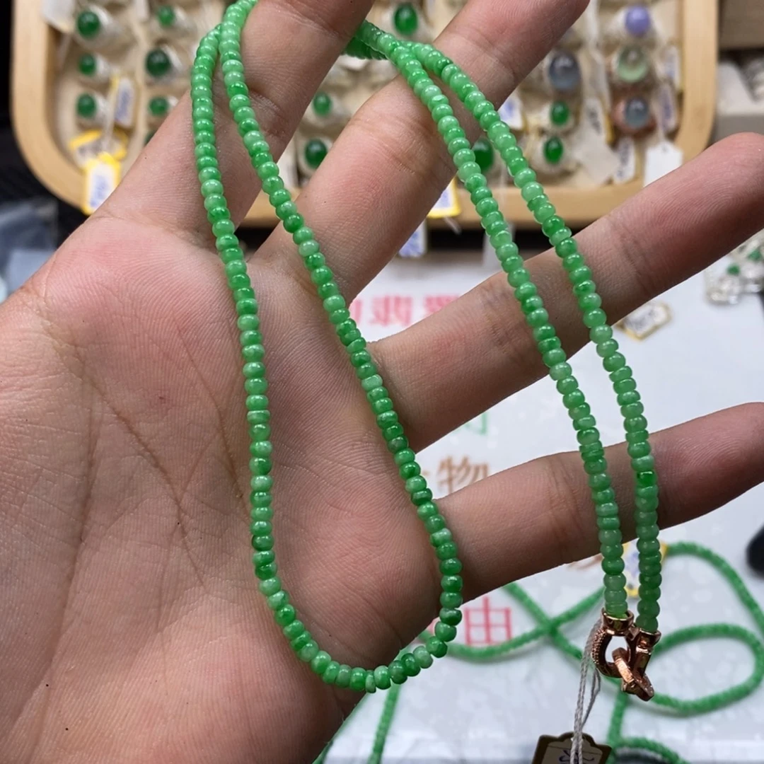 X***子翡翠戒指未镶嵌天然缅甸翡翠a货