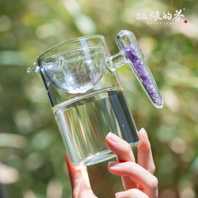 板娘的茶 晶焱·半月中式公道杯高档纯手工无铅耐热创意300ml