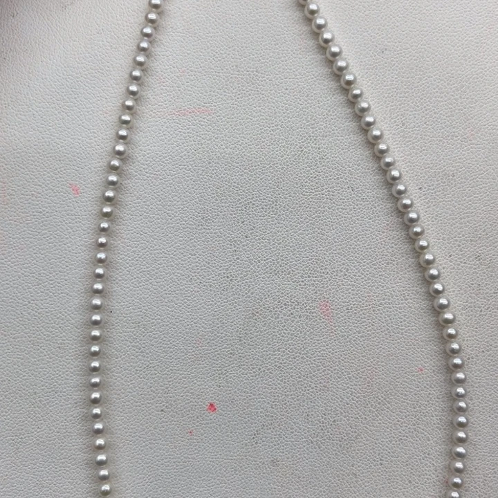淡水珍珠颈饰银S925镶嵌0141