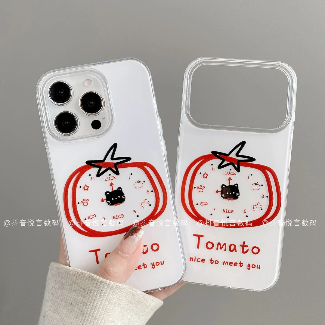 IMD奶油壳适用iphone17promax苹果16手机壳15/14/13/12华为潮黑猫
