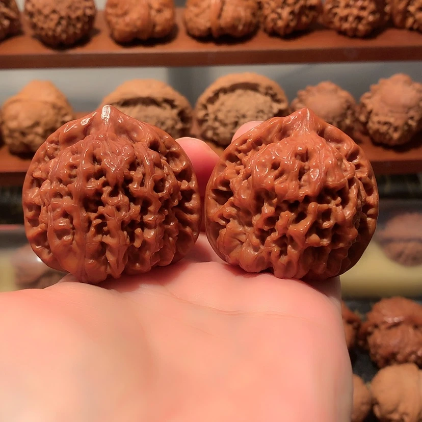 【闪购商品】文玩核桃把件官帽45