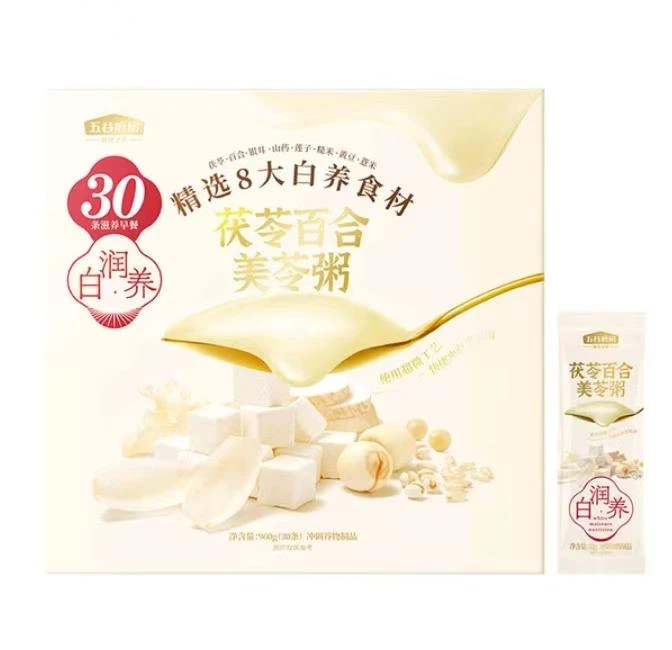 【SM超市】五谷磨房茯苓百合美苓粥  即时冲调谷物代餐粥