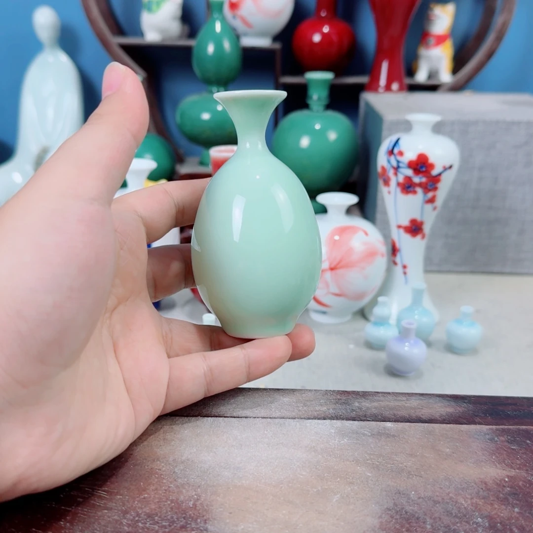 陶瓷手工小花器摆件