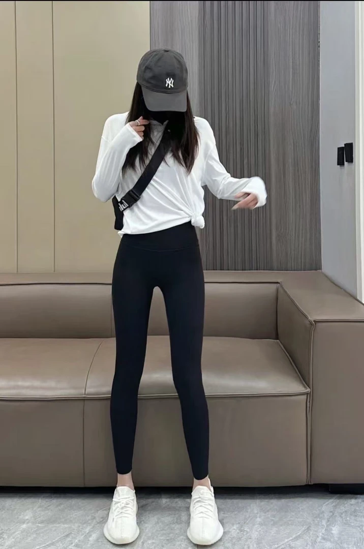 L粉 口碑必入 超高腰提臀紧身裤瑜伽裤 带后口袋 CK219