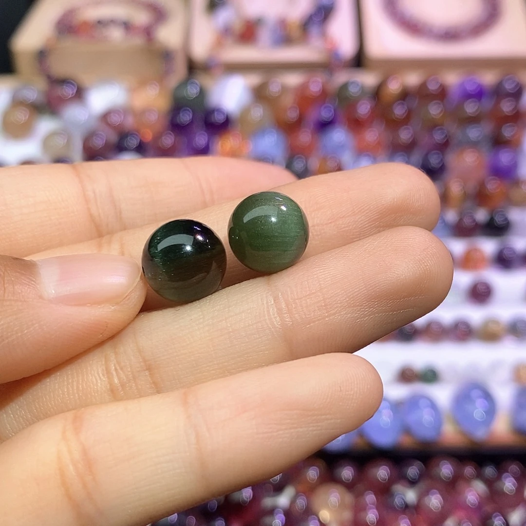 绿发晶单珠打孔不退未镶嵌水晶v***w