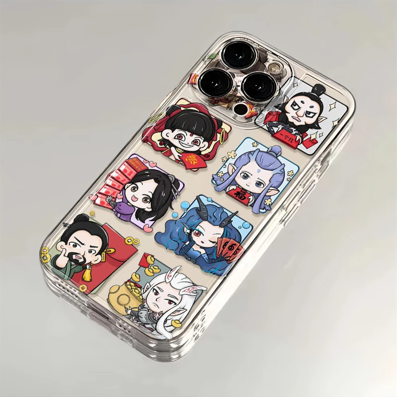 哪吒全员红包适用iPhone16小米15华为苹果14promax软手机壳12太空