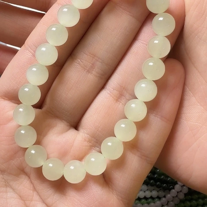 大****和田玉未镶嵌手链葡萄晴8mm