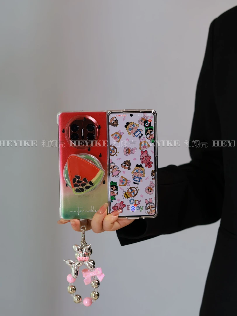 新款西瓜适用华为matex6手机壳mateX5典藏版X3折叠屏磁吸支架防摔