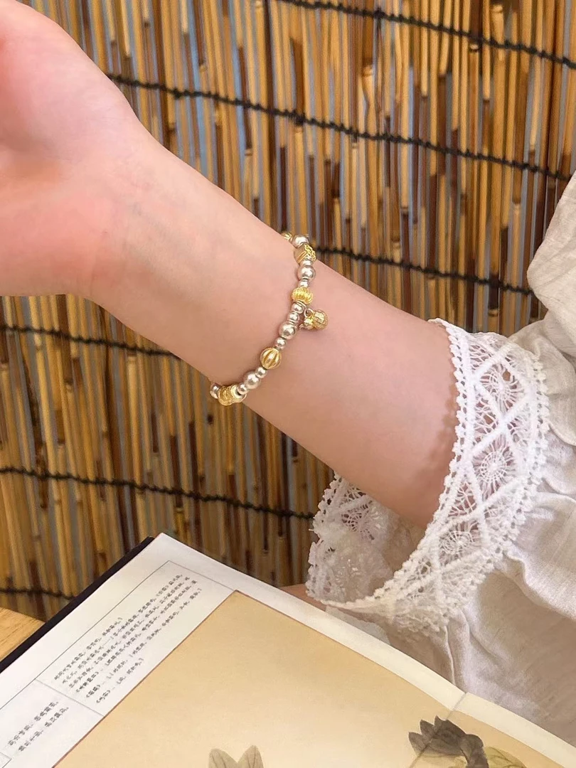 足银手链 【多宝葫芦】古法珠珠手链原创设计女民族风设计感百搭