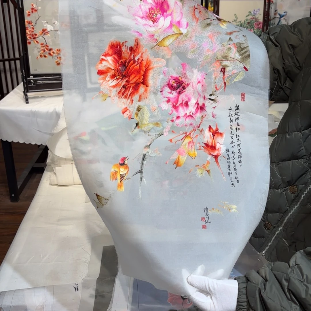 织绣纯手工制作工艺