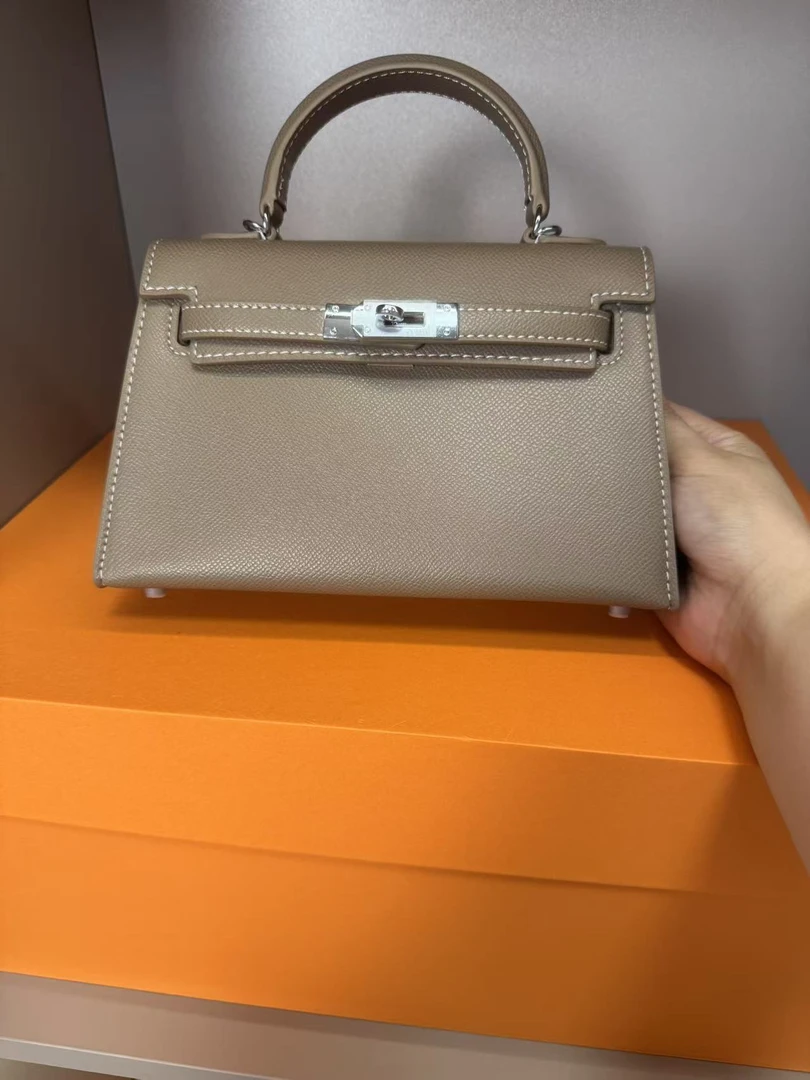 单肩包女复古百搭港风做旧时尚棕色白色系带包真皮荔枝纹轻奢休闲