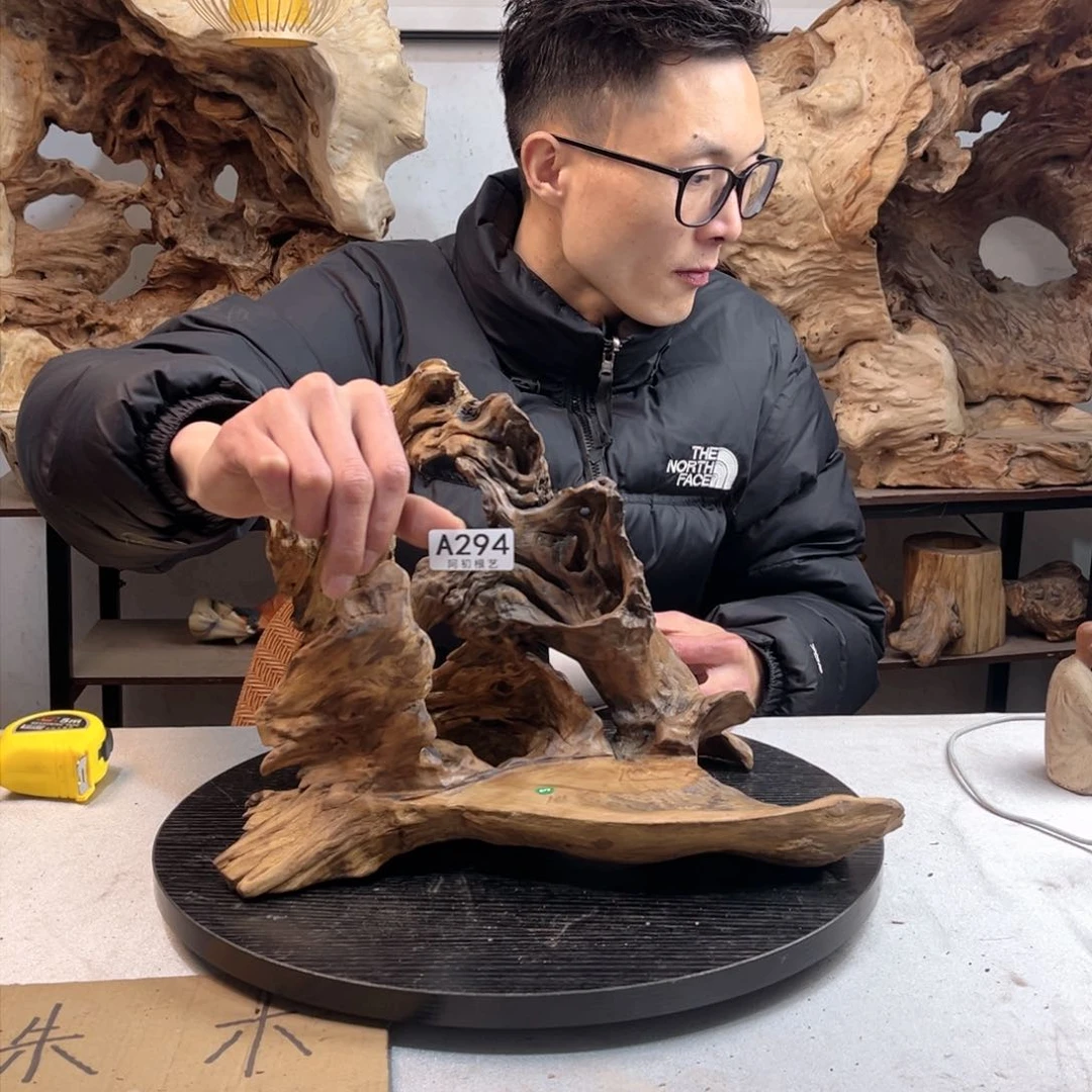 木没****仓根雕小底座无拼接294