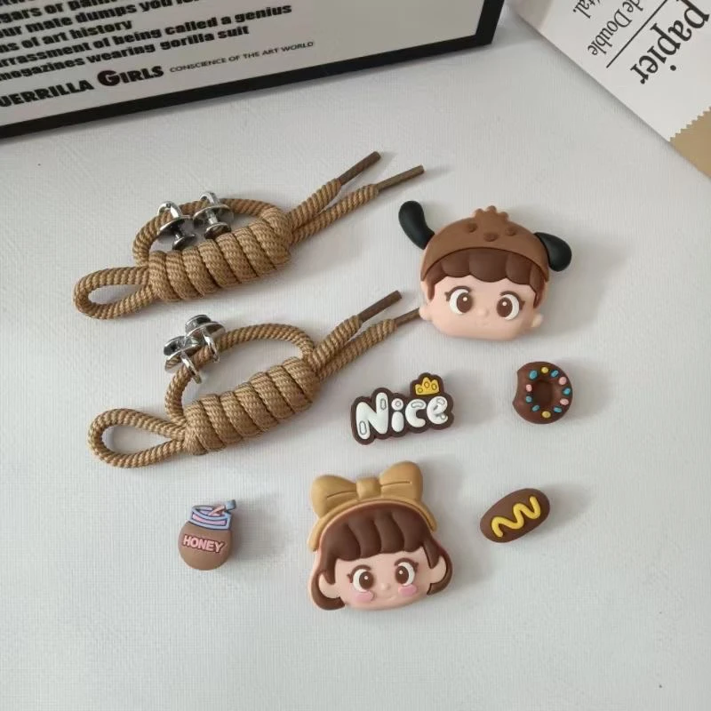 2025新款百搭卡通萌趣可爱女孩洞洞鞋鞋花鞋扣diy配件可拆卸装饰